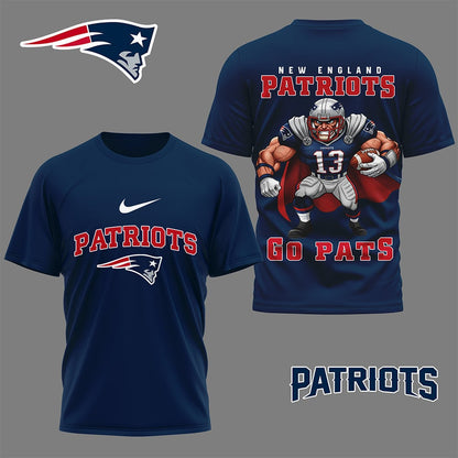 LIMITED EDITION - NEW CUSTOMIZED NFL27 NEP NEW ENGLAND PATRIOTS NATION GEAR 3D SHIRT