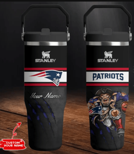 LIMITED EDITION - NEW CUSTOMIZED NFL27 NEP NEW ENGLAND PATRIOTS TUMBLER CUP