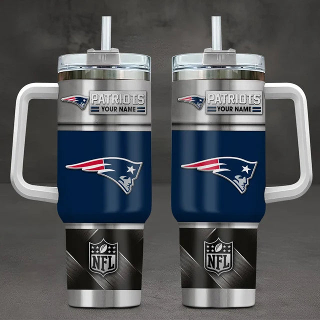 LIMITED EDITION - NEW CUSTOMIZED NFL27 NEP NEW ENGLAND PATRIOTS TUMBLER CUP