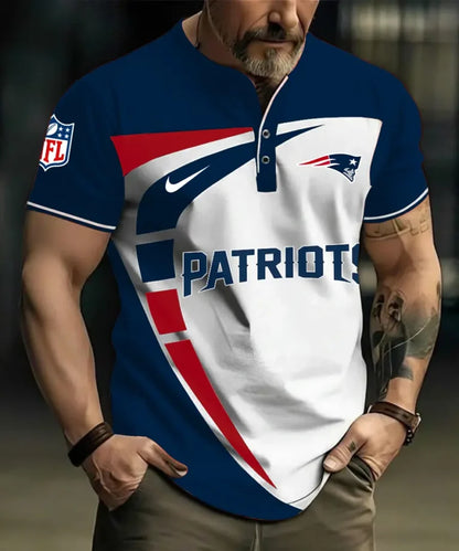 LIMITED EDITION - NEW CUSTOMIZED NFL27 NEP NEW ENGLAND PATRIOTS POLO SHIRT