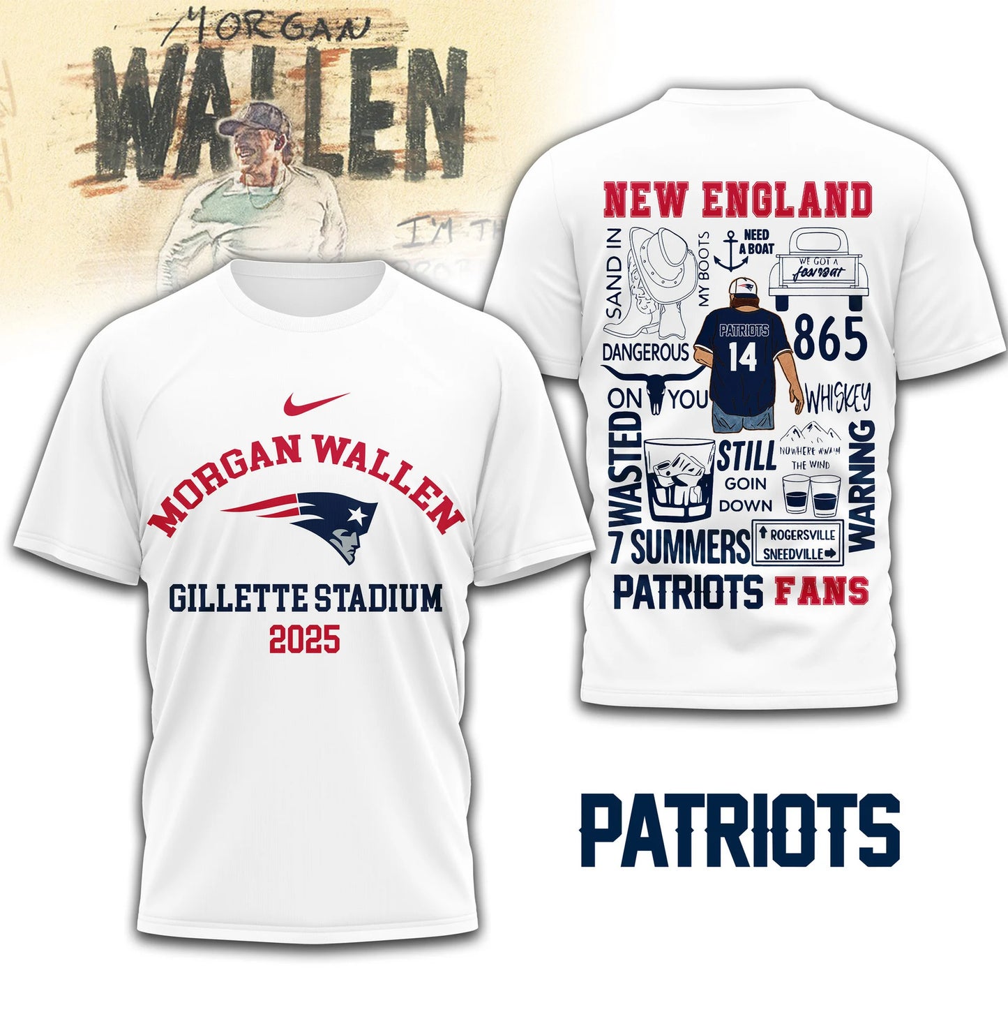 LIMITED EDITION - NEW CUSTOMIZED NFL27 NEP NEW ENGLAND PATRIOTS T-SHIRT | MULTIPLE COLORS AVAILABLE