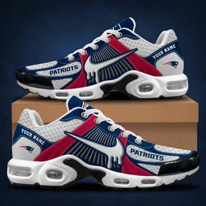 LIMITED EDITION - NEW CUSTOMIZED NFL27 NEP NEW ENGLAND PATRIOTS UNISEX AIR MAX PLUS SNEAKERS