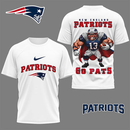 LIMITED EDITION - NEW CUSTOMIZED NFL27 NEP NEW ENGLAND PATRIOTS NATION GEAR 3D SHIRT