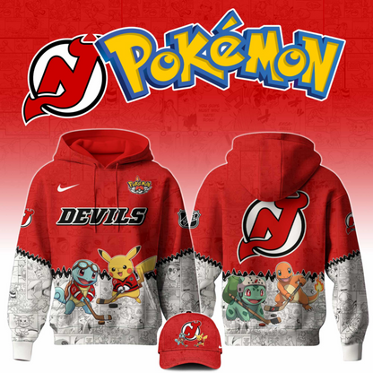 LIMITED EDITION - NEW CUSTOMIZED NHL06 NJD NEW JERSEY DEVILS X POKÉMON T-SHIRT, SWEATSHIRT, HOODIE & ZIP HOODIE