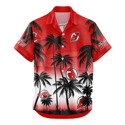 LIMITED EDITION - NEW CUSTOMIZED NHL06 NJD NEW JERSEY DEVILS UNISEX HAWAIIAN SHIRT & SHORTS SET