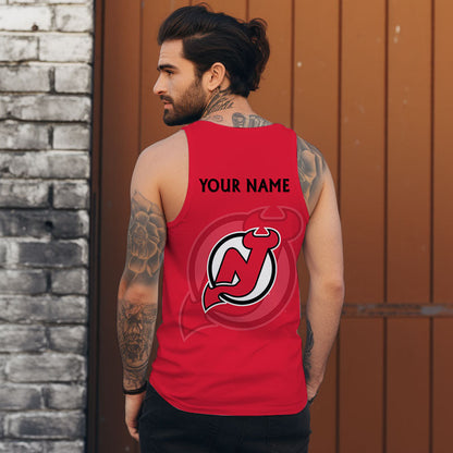 LIMITED EDITION - NEW CUSTOMIZED NHL06 NJD NEW JERSEY DEVILS UNISEX TANK TOP