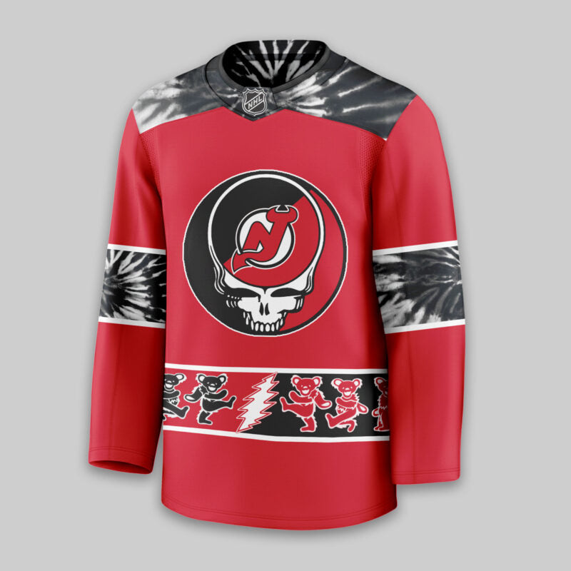 [SUPER SALE] NEW CUSTOMIZED NHL06 NJD NEW JERSEY DEVILS UNISEX HOCKEY JERSEY