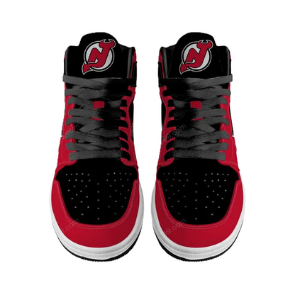LIMITED EDITION - NEW CUSTOMIZED NHL06 NJ DEVILS AIR JORDAN SNEAKERS