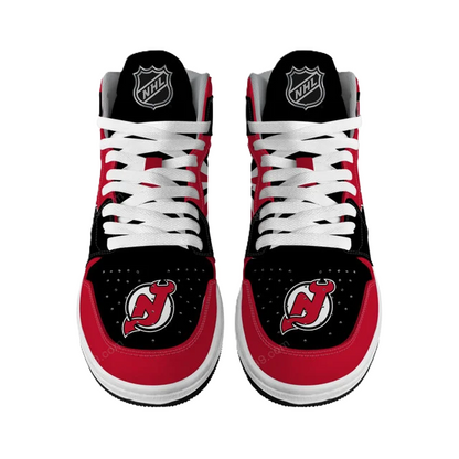 LIMITED EDITION - NEW CUSTOMIZED NHL06 NJ DEVILS AIR JORDAN SNEAKERS