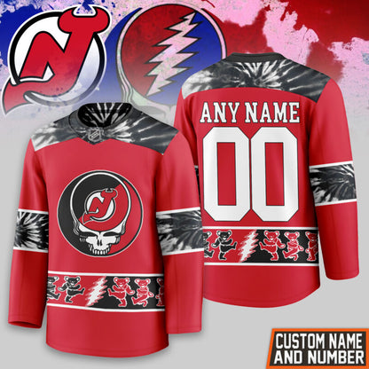[SUPER SALE] NEW CUSTOMIZED NHL06 NJD NEW JERSEY DEVILS UNISEX HOCKEY JERSEY