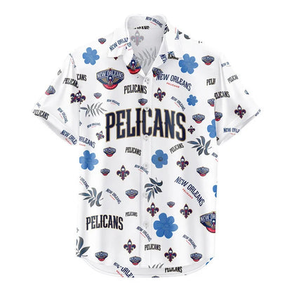 LIMITED EDITION - NEW CUSTOMIZED NBA30 NOP NEW ORLEANS PELICANS UNISEX HAWAIIAN SHIRT & SHORTS SET