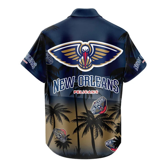 LIMITED EDITION - NEW CUSTOMIZED NBA30 NOP NEW ORLEANS PELICANS UNISEX HAWAIIAN SHIRT & SHORTS SET