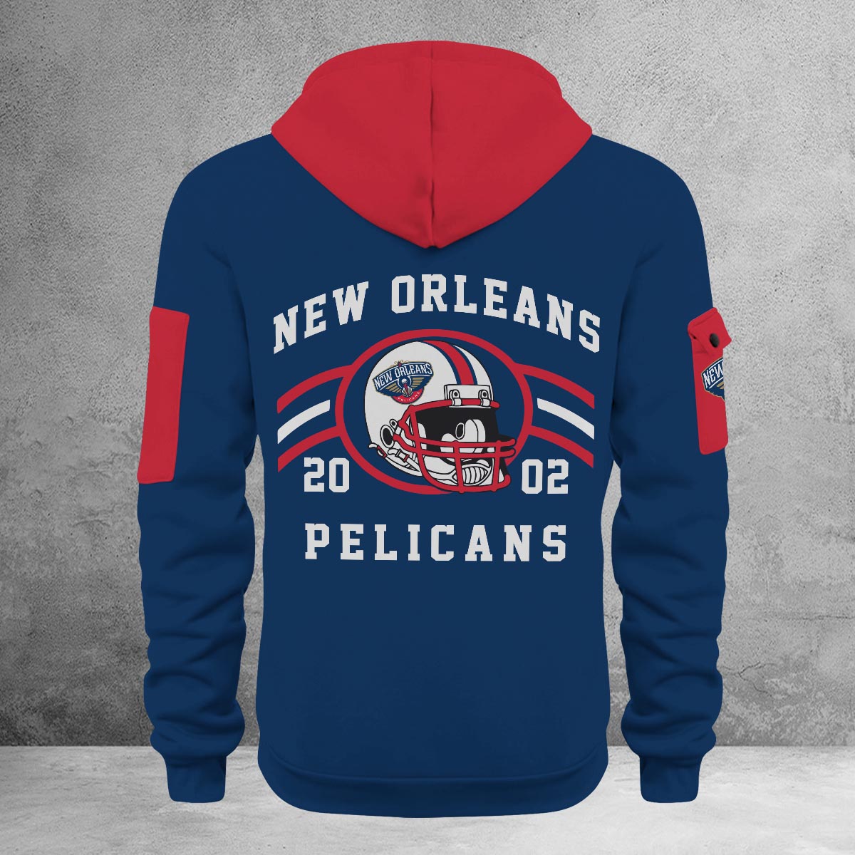 LIMITED EDITION - NEW CUSTOMIZED NBA30 NO NEW ORLEANS PELICANS QUARTER ZIP HOODIE