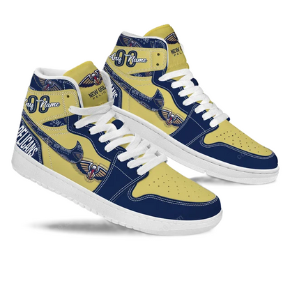 [HOT DEAL] NEW CUSTOMIZED NBA30 NOP NEW ORLEANS PELICANS AIR JORDAN SNEAKERS