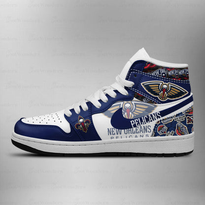 [HOT DEAL] NEW CUSTOMIZED NBA30 NOP NEW ORLEANS PELICANS AIR JORDAN SNEAKERS