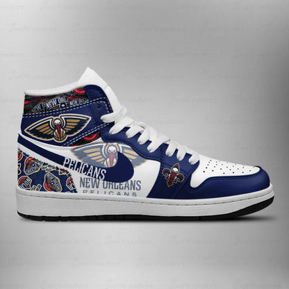[HOT DEAL] NEW CUSTOMIZED NBA30 NOP NEW ORLEANS PELICANS AIR JORDAN SNEAKERS