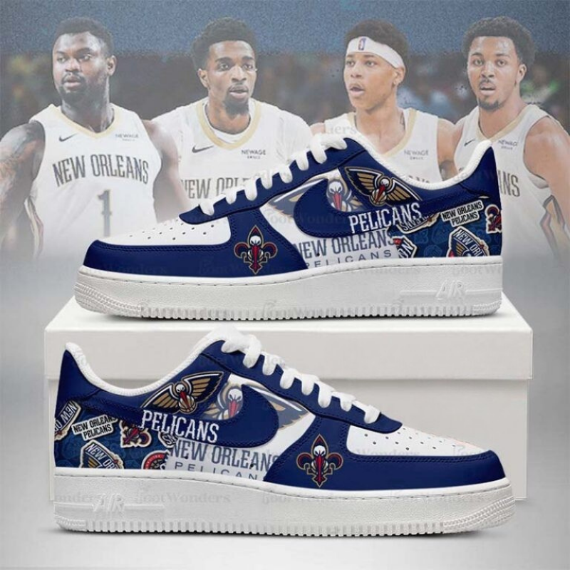 [HOT DEAL] NEW CUSTOMIZED NBA30 NOP NEW ORLEANS PELICANS AF1 SHOES
