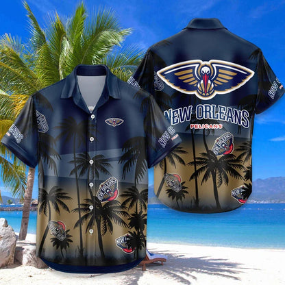 LIMITED EDITION - NEW CUSTOMIZED NBA30 NOP NEW ORLEANS PELICANS UNISEX HAWAIIAN SHIRT & SHORTS SET