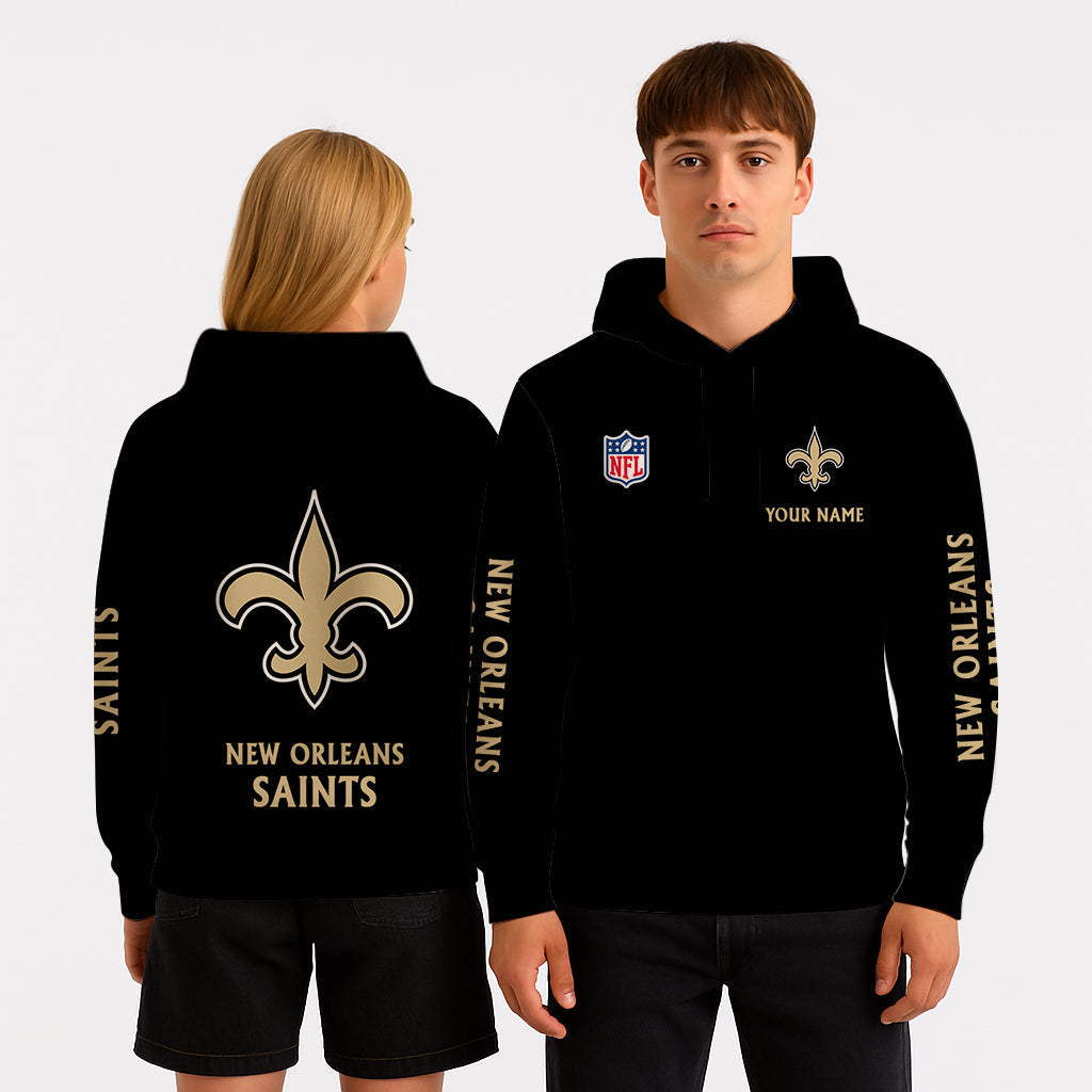 LIMITED EDITION - NEW CUSTOMIZED NFL24 NOS NEW ORLEANS SAINTS UNISEX HOODIE
