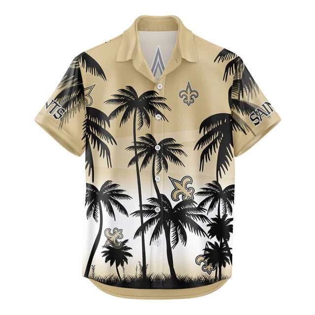 LIMITED EDITION - NEW CUSTOMIZED NFL24 NOS NEW ORLEANS SAINTS UNISEX HAWAIIAN SHIRT & SHORTS SET
