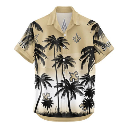 LIMITED EDITION - NEW CUSTOMIZED NFL24 NOS NEW ORLEANS SAINTS UNISEX HAWAIIAN SHIRT & SHORTS SET