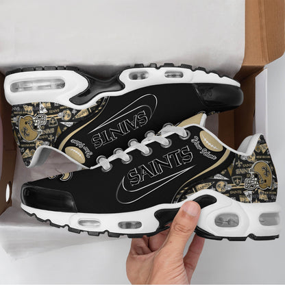 LIMITED EDITION - NEW CUSTOMIZED NFL24 NOS NEW ORLEANS SAINTS UNISEX AIR MAX PLUS SNEAKERS