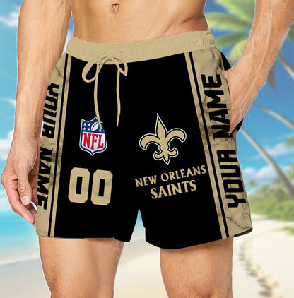 LIMITED EDITION - NEW CUSTOMIZED NFL24 NOS NEW ORLEANS SAINTS UNISEX SHORT PANTS