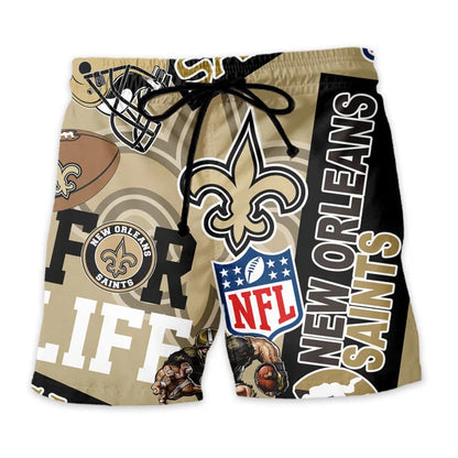 LIMITED EDITION - NEW CUSTOMIZED NFL24 NOS NEW ORLEANS SAINTS UNISEX HAWAIIAN SHIRT & SHORTS SET