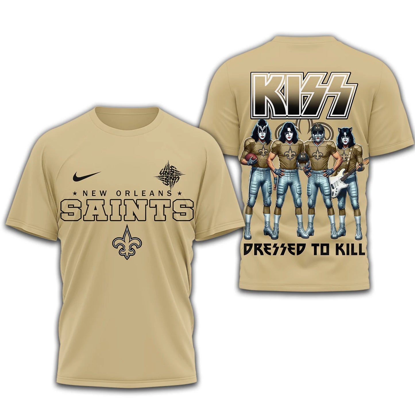 LIMITED EDITION - NEW CUSTOMIZED NFL24 NOS NEW ORLEANS SAINTS T-SHIRT | MULTIPLE COLORS AVAILABLE
