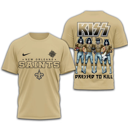 LIMITED EDITION - NEW CUSTOMIZED NFL24 NOS NEW ORLEANS SAINTS T-SHIRT | MULTIPLE COLORS AVAILABLE