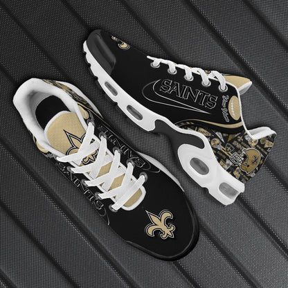 LIMITED EDITION - NEW CUSTOMIZED NFL24 NOS NEW ORLEANS SAINTS UNISEX AIR MAX PLUS SNEAKERS