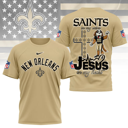 LIMITED EDITION - NEW CUSTOMIZED NFL24 NOS NEW ORLEANS SAINTS T-SHIRT | MULTIPLE COLORS AVAILABLE