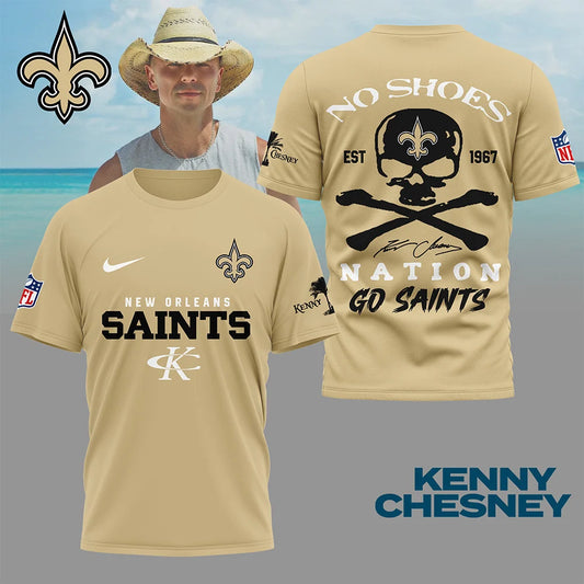 LIMITED EDITION - NEW CUSTOMIZED NFL24 NOS NEW ORLEANS SAINTS T-SHIRT | MULTIPLE COLORS AVAILABLE