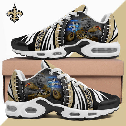 LIMITED EDITION - NEW CUSTOMIZED NFL24 NOS NEW ORLEANS SAINTS UNISEX AIR MAX PLUS SNEAKERS