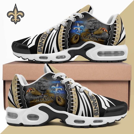 LIMITED EDITION - NEW CUSTOMIZED NFL24 NOS NEW ORLEANS SAINTS UNISEX AIR MAX PLUS SNEAKERS