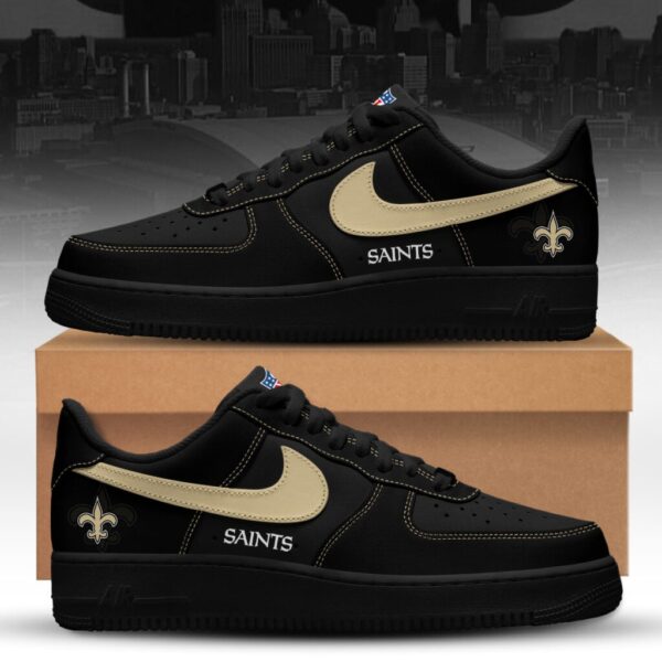 LIMITED EDITION - NEW CUSTOMIZED NFL24 NOS NEW ORLEANS SAINTS AF1 SNEAKERS