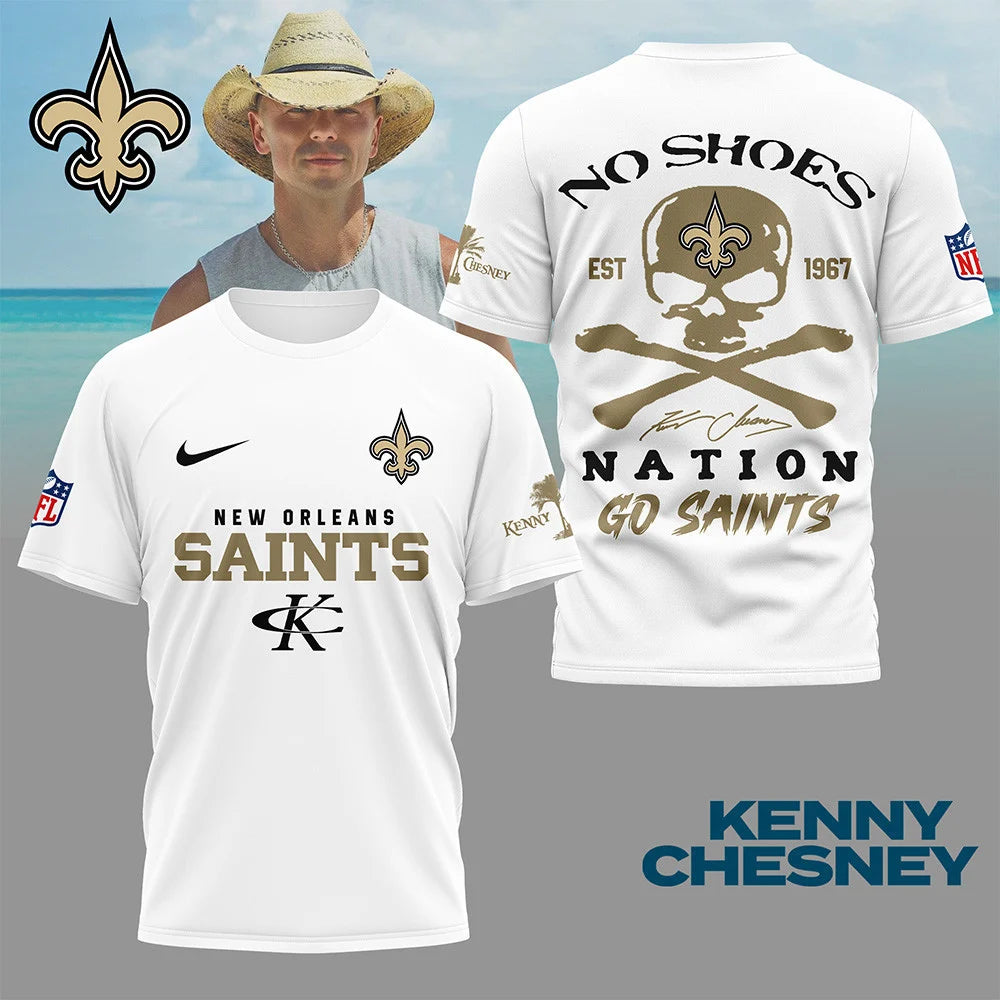 LIMITED EDITION - NEW CUSTOMIZED NFL24 NOS NEW ORLEANS SAINTS T-SHIRT | MULTIPLE COLORS AVAILABLE