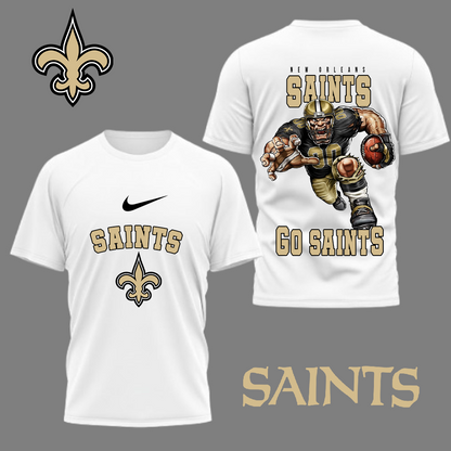 LIMITED EDITION - NEW CUSTOMIZED NFL24 NOS NEW ORLEANS SAINTS NATION GEAR 3D SHIRT
