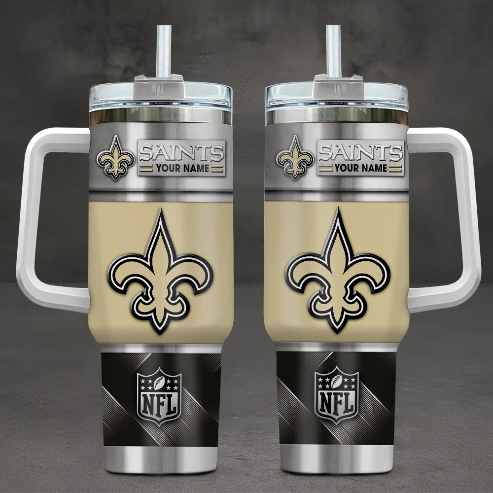 LIMITED EDITION - NEW CUSTOMIZED NFL24 NOS NEW ORLEANS SAINTS TUMBLER CUP