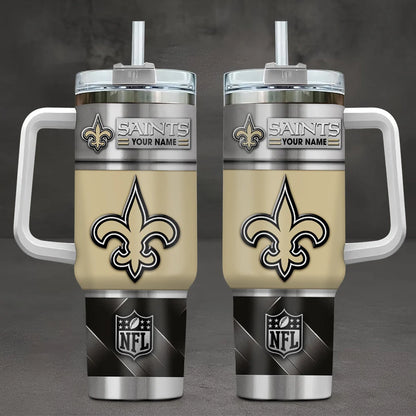 LIMITED EDITION - NEW CUSTOMIZED NFL24 NOS NEW ORLEANS SAINTS TUMBLER CUP