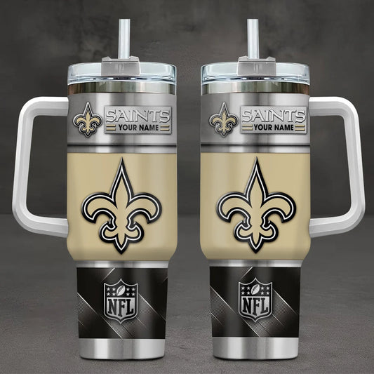 LIMITED EDITION - NEW CUSTOMIZED NFL24 NOS NEW ORLEANS SAINTS TUMBLER CUP