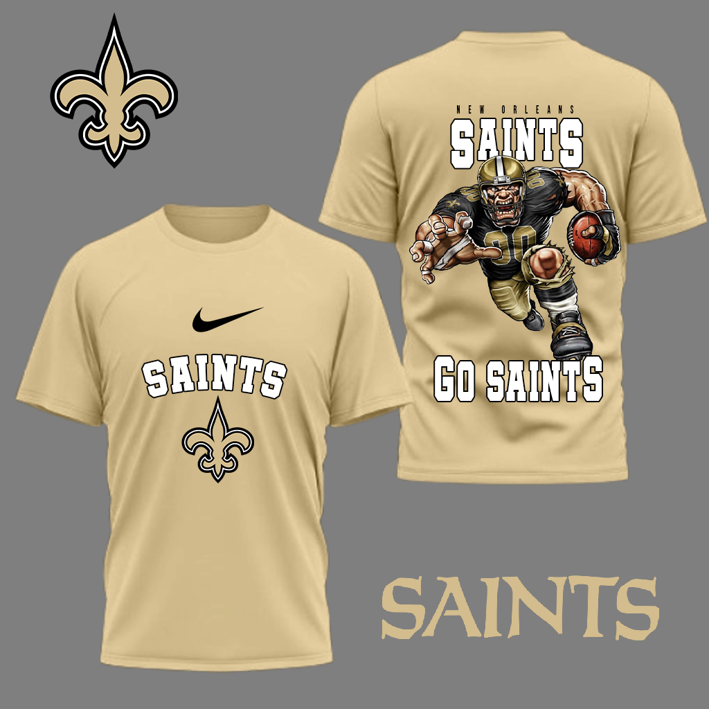LIMITED EDITION - NEW CUSTOMIZED NFL24 NOS NEW ORLEANS SAINTS NATION GEAR 3D SHIRT
