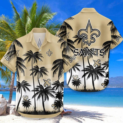 LIMITED EDITION - NEW CUSTOMIZED NFL24 NOS NEW ORLEANS SAINTS UNISEX HAWAIIAN SHIRT & SHORTS SET