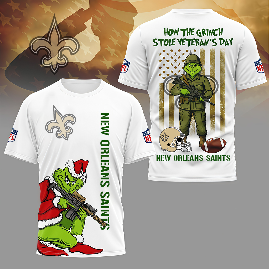 LIMITED EDITION - NEW CUSTOMIZED NFL24 NOS NEW ORLEANS SAINTS 3D SHIRT