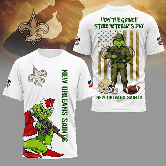 LIMITED EDITION - NEW CUSTOMIZED NFL24 NOS NEW ORLEANS SAINTS 3D SHIRT