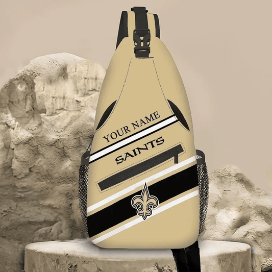LIMITED EDITION - NEW CUSTOMIZED NFL24 NOS NEW ORLEANS SAINTS SLING BAG