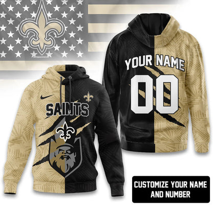 LIMITED EDITION - NEW CUSTOMIZED NFL24 NOS NEW ORLEANS SAINTS T-SHIRT, HOODIE, ZIP HOODIE