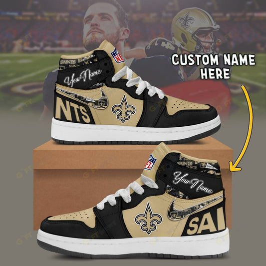 [SPECIAL OFFER] NEW CUSTOMIZED NFL24 NOS NEW ORLEANS SAINTS AIR JORDAN 1