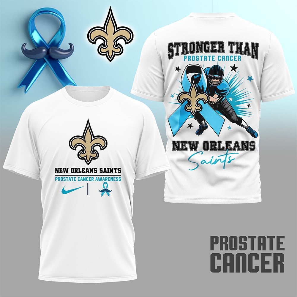 LIMITED EDITION - NEW CUSTOMIZED NFL24 NOS NEW ORLEANS SAINTS T-SHIRT