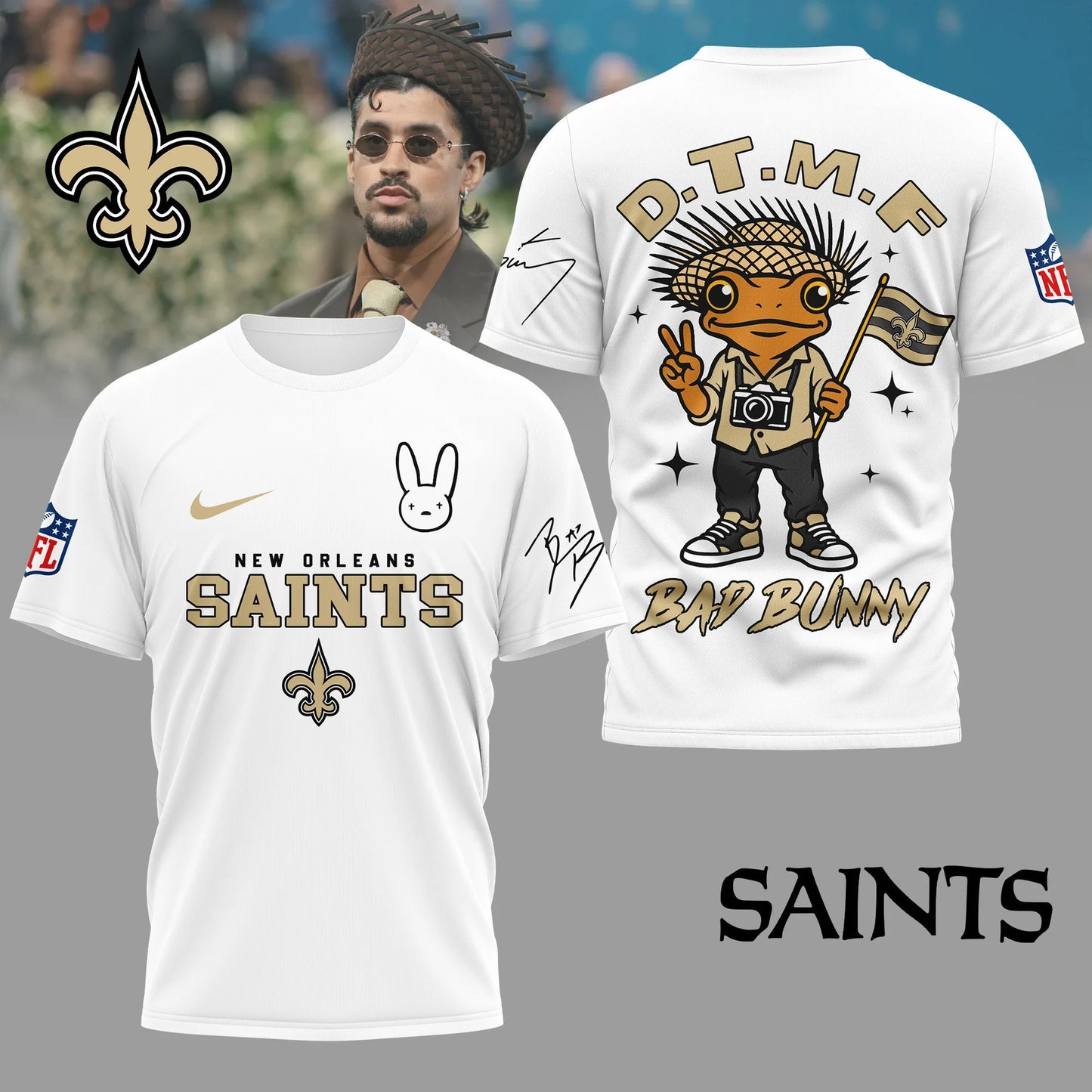 LIMITED EDITION - NEW CUSTOMIZED NFL24 NOS NEW ORLEANS SAINTS T-SHIRT, HOODIE, ZIP HOODIE